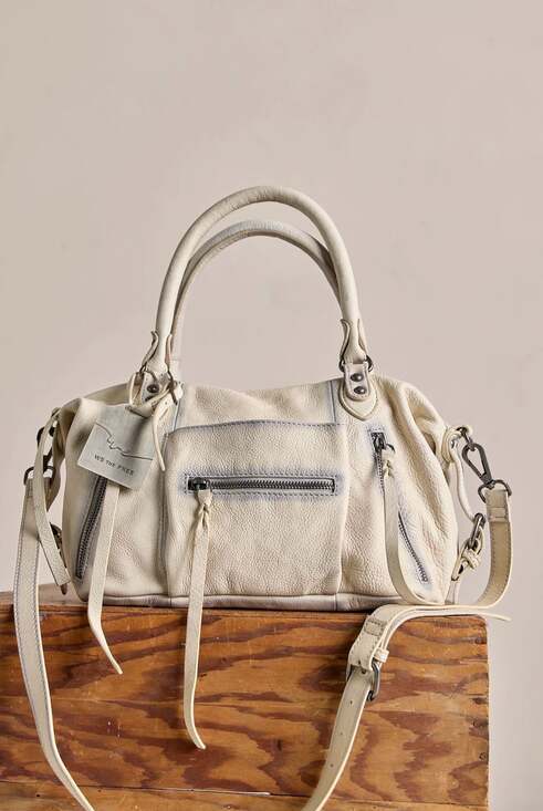 Free People Handbags - Free People We The Free Emerson Lambskin Leather Tote Bag  NWT